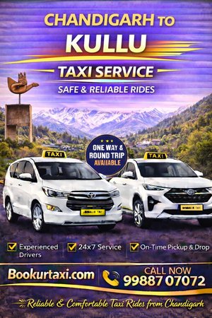 Chandigarh to Kullu Taxi | Booking Start  - BookUrTaxi