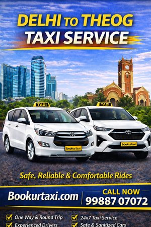 New Delhi to Theog Taxi | Booking Start ₹5780 - BookUrTaxi