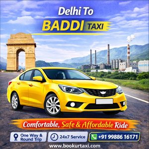 Delhi to Baddi Taxi | Booking Start ₹4080 - BookUrTaxi