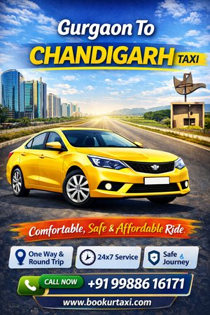 Gurgaon to Chandigarh taxi service | BookUrTaxi