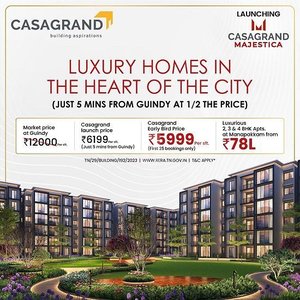 Casagrand Majestica By Casagrand Builder Private Limited Manapakkam Chennai. Near Madras Football Academy