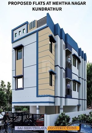 SAI SHRUTHILAYA APARTMENTS By Sai Shruthilaya Constructions Kundrathur Chennai. Near VMR Ishwaryam Mahal
