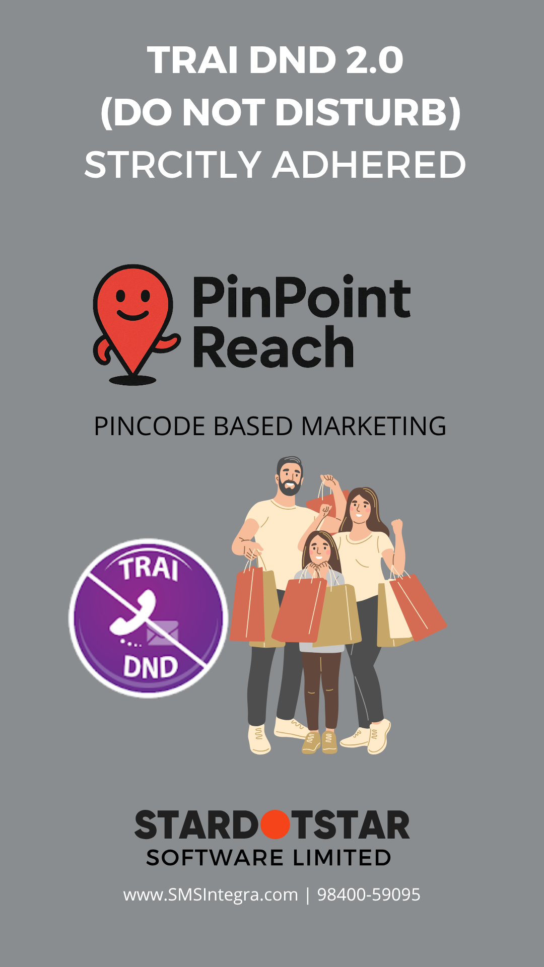 Pincode based Database marketing Via SMS and WhatsApp