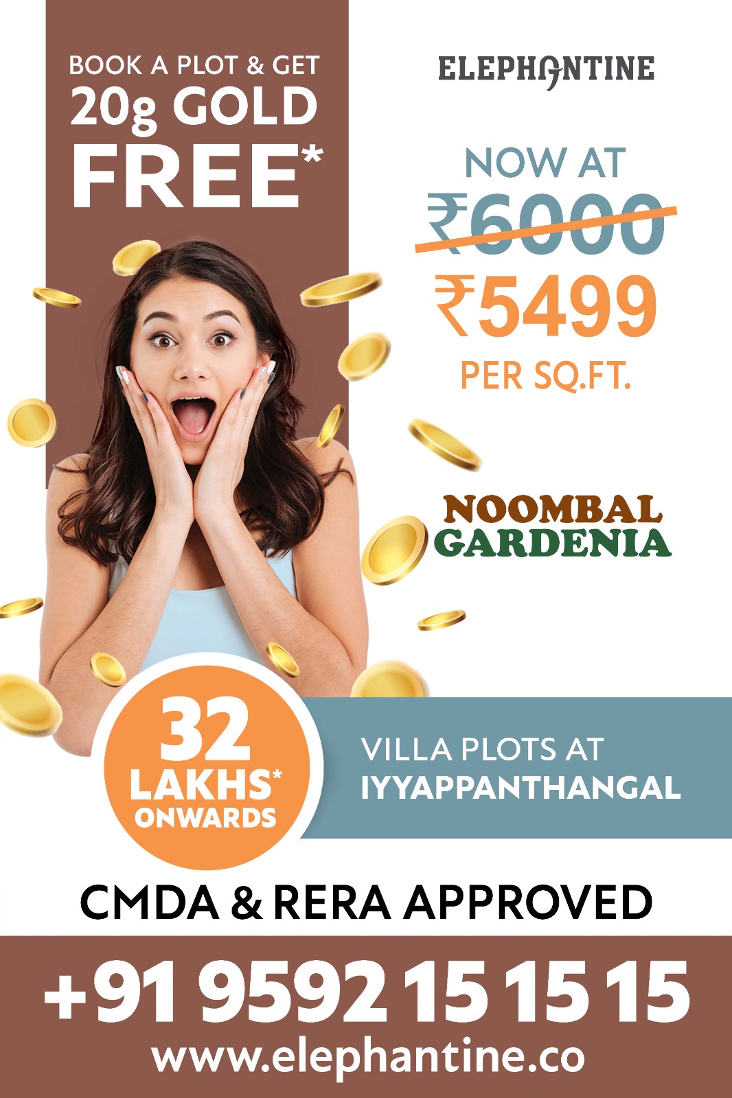 Elephantine Noombal Gardenia Premium Plots at Iyappanthangal.