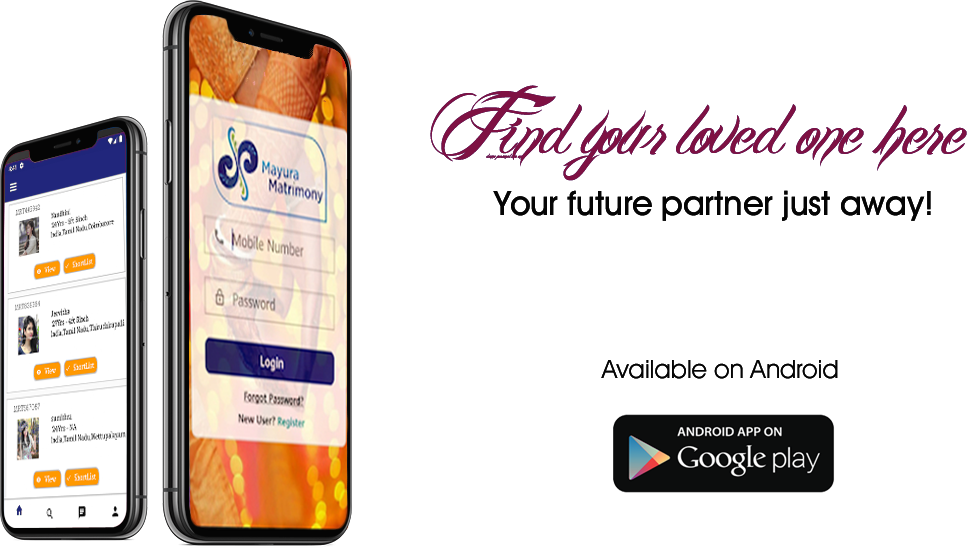 MAYURA MATRIMONY   Find Your Special One Who Completes You!!  Kumaran Street, Near Eye Care Center, ajanagar Ext., Kinathukadavu. Coimbatore - 642109.